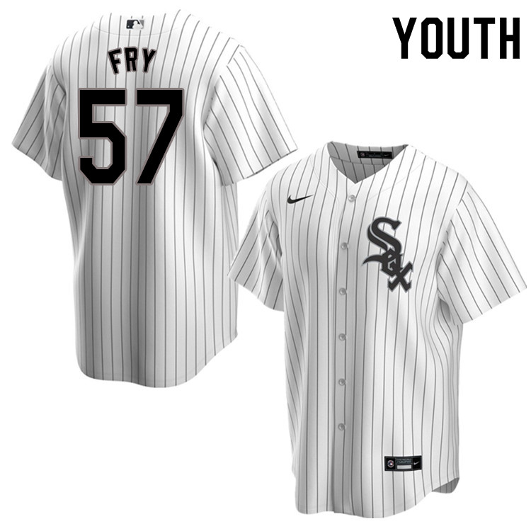 Nike Youth #57 Jace Fry Chicago White Sox Baseball Jerseys Sale-Pinstripe